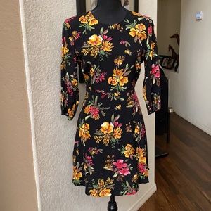 ZARA Floral Dress NWOT